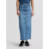 Lee Back Slit Maxi Skirt - Blue - 28 x 00