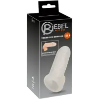 Rebel Penisholkki Sleeve M, läpinäkyvä