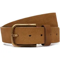 Calvin Klein Round Buckle Suede 35Mm Fixed - Khaki green - 105