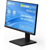 Hannspree Hybri Monitor EB241CJB, 60,5 cm (23.8"), 1920 x 1080 pikseliä, Full HD, LCD, 6 ms, Musta