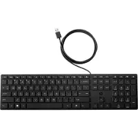 HP Wired Desktop 320K -ergonominen näppäimistö, musta