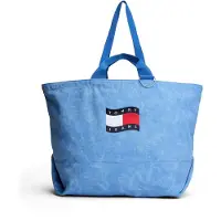 Tommy Hilfiger Ostoskassi sininen denim / punainen / musta / valkoinen