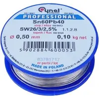 Cynel TIN 0.5mm PUOLIPELI 100g Sn60Pb40