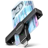 Axagon Älykortinlukija, USB-C, musta