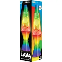 Lava Lavazza - Lamp - White/Tri-colour, Rainbow Base - 37 cm