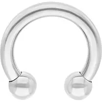 Wildcat Basic Circular Barbell - lävistyskoru - 2,4 mm, 6,0 mm, 13,0 mm, Hopeinen metalli