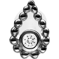 Wildcat Bead Drop Push Fit Labret - 10,0 mm, Musta metalli