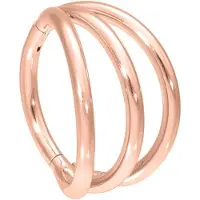 Wildcat 3 Rings Clicker - lävistysrengas - Ruusukultainen metalli, 12,0 mm