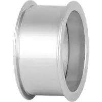 Wildcat Internally Threaded Thin Edge - Tunneli - 22,0 mm, 8,0 mm, Hopeinen metalli