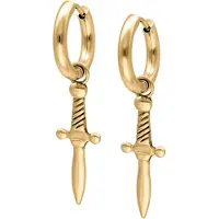 Wildcat Little Sword - korvarenkaat (pari) - Kultainen metalli