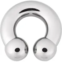 Wildcat Basic Circular Barbell - lävistyskoru - 6,0 mm, 10,0 mm, 13,0 mm, Hopeinen metalli