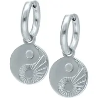 Wildcat Little Yin Yang - korvarenkaat (pari) - Hopeinen metalli