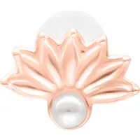 Wildcat Pearl Peacock Push Fit Labret - 5,0 mm, Ruusukultainen metalli