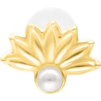 Wildcat Pearl Peacock Push Fit Labret - 10,0 mm, Kultainen metalli