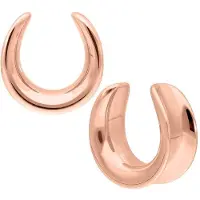 Wildcat Ear Saddle -lävistyskorut - Ruusukultainen metalli, 30,0 mm