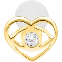 Wildcat Lovely Eye Push Fit Labret - 9,0 mm, Kultainen metalli