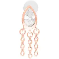 Wildcat Linda Push Fit Labret - 9,0 mm, Ruusukultainen metalli