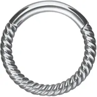 Wildcat Twisted Chain Clicker<!--63ff4e0ca2f1c--> - Hopeinen metalli, 10,0 mm