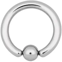 Wildcat Basic Clip in Ring - BCR-lävistysrengas - 2,0 mm, 6,0 mm, 13,0 mm, Hopeinen metalli