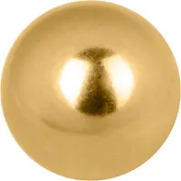 Wildcat Standard Threaded Ball - Sisäkierteinen Pallo - Kultainen metalli, 4,0 mm, 1,2 mm