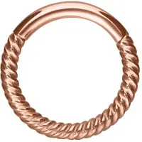 Wildcat Twisted Chain Clicker<!--63ff4e0ca2f1c--> - Ruusukultainen metalli, 10,0 mm
