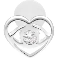 Wildcat Lovely Eye Push Fit Labret - 6,0 mm, Hopeinen metalli