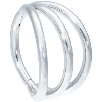 Wildcat 3 Rings Clicker - lävistysrengas - Hopeinen metalli, 10,0 mm