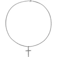 Wildcat Bubble Cross - kaulakoru - Hopeinen metalli