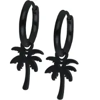 Wildcat Little Palm Tree - korvarenkaat (pari) - Musta metalli