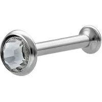 Wildcat Mini Titan Labret for Triple Piercing - Lävistyskoru - 1,2 mm, 8,0 mm, Hopeinen metalli, 4,0 mm