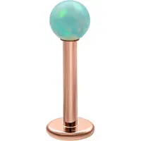 Wildcat Opal Ball Micro Labret - 9,0 mm, Mintunvihreä