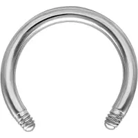 Wildcat Circular Barbell Stem without Balls - 1,6 mm, 8,0 mm