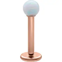 Wildcat Opal Ball Micro Labret - 9,0 mm, Valkoinen