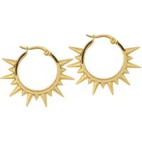 Wildcat Spiked Earrings - Gold