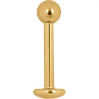 Wildcat Micro Basic Labret - Lävistyskoru - 1,2 mm, 7,0 mm, Kultainen metalli