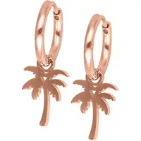 Wildcat Little Palm Tree - korvarenkaat (pari) - Ruusukultainen metalli