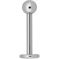 Wildcat Micro Labret - lävistyskoru - 1,2 mm, 10,0 mm, 3,0 mm, Hopeinen metalli