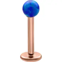 Wildcat Opal Ball Micro Labret - 5,0 mm, Tummansininen