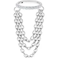 Wildcat Crystal Triple Chain Clicker - Lävistysrengas - 8,0 mm