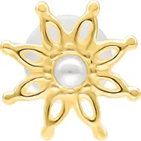 Wildcat Bloom Push Fit Labret - 5,0 mm, Kultainen metalli