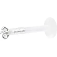 Wildcat Push-Fit Mini Crystal Labret - Lävistyskoru - 1,2 mm, 10,0 mm