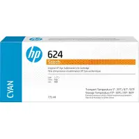 HP 624 Mustepatruuna Cyan