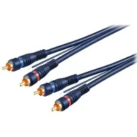 Goobay RCA (Cinch) x2 - RCA (Cinch) x2 5m navy blue cable (50175)