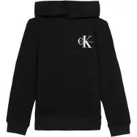 Calvin Klein Chest Mono Logo Hoodie - Black - 128