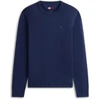 Tommy Hilfiger Neulepaita 'Tommy Flag Slim' laivastonsininen
