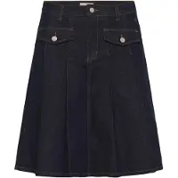 Cream Crrin Denim Skirt - Navy - 38