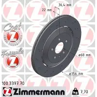 ZIMMERMANN Jarrulevy (1kpl) 100.3397.70