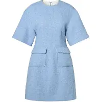 Malina Rayna Boucle Mini Dress - Blue - L