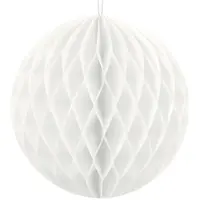 Party Deco Koriuk, valkoinen, 10 cm, 1 kpl