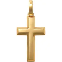 Lykken Crosses kultainen sileä ristiriipus 17.4 mm